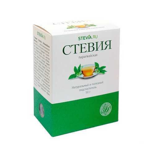 Чай Stevia.ru Стевия, листовая измельченная, 50 гр в Магнит