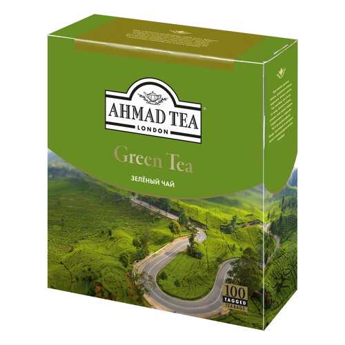 Чай зеленый Ahmad Tea 100 пакетиков в Магнит