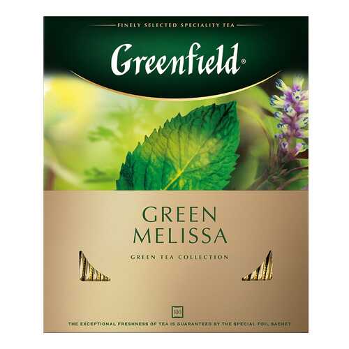 Чай зеленый Greenfield Green Melissa 100 пакетиков в Магнит