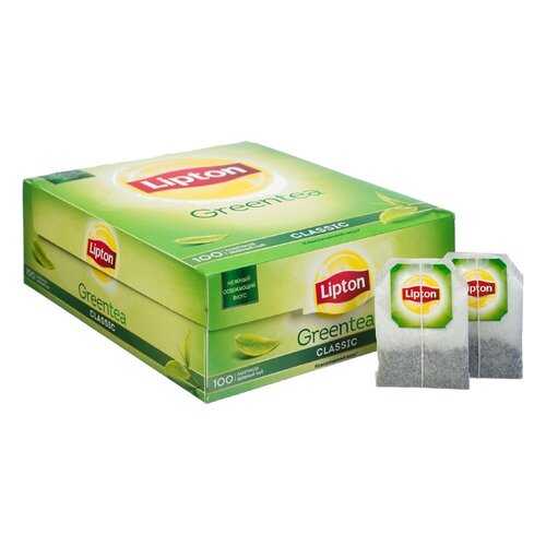 Чай зеленый Lipton green tea classic 100 пакетиков в Магнит