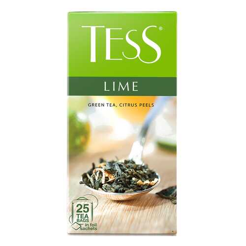 Чай зеленый Tess Lime 25 пакетиков в Магнит