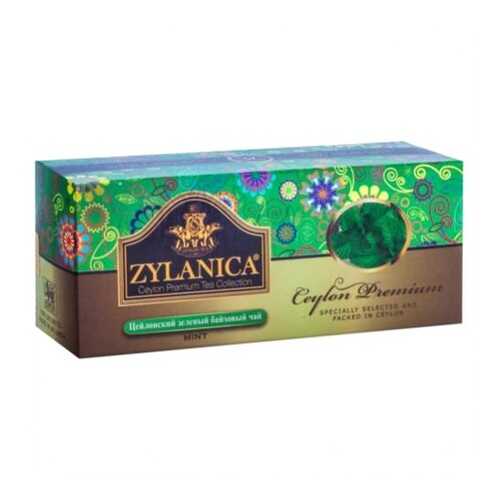 Чай зеленый в пакетиках для чашки Zylanica ceylon premium collection 25*2 г в Магнит