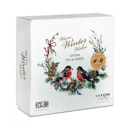 Подарочный набор Jaf Tea Warm Winter Wishes чай черный листовой и кофе зерновой в Магнит