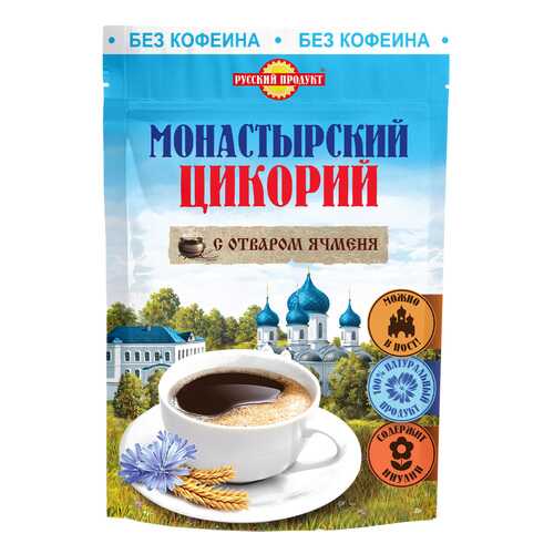 Цикорий монастырский с отваром ячменя Русский Продукт 85 г в Магнит