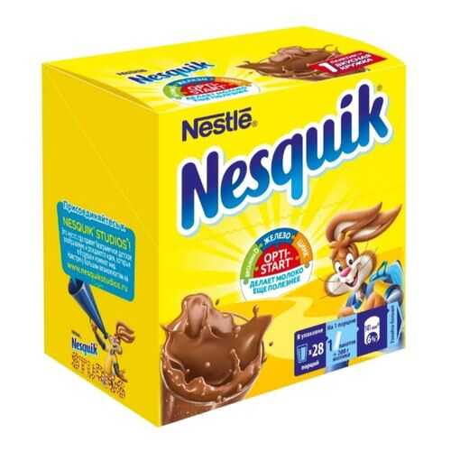 Какао-напиток NESQUIK OPTI-START быстрорастворимый 28 пакетиков в Магнит