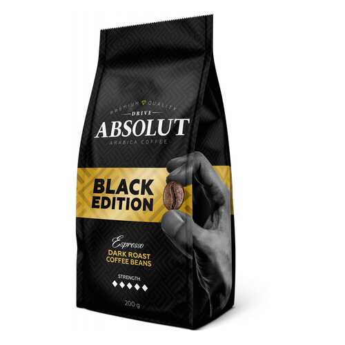 Кофе Absolut Drive Black Edition в зернах 200 г в Магнит