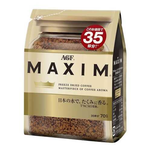 Кофе AGF Maxim растворимый gold blend 70 г в Магнит