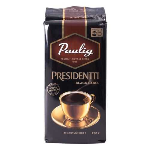 Кофе молотый Paulig presidentti black label 250 г в Магнит