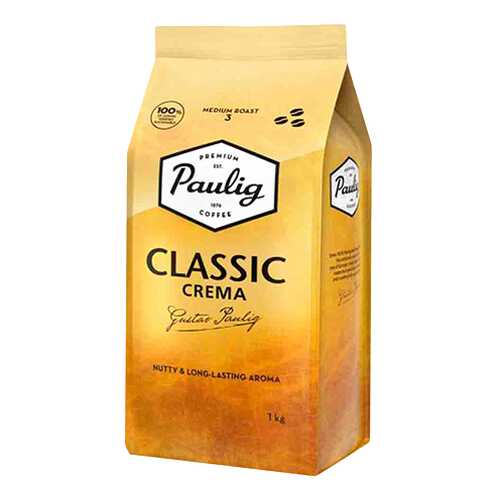 Кофе Paulig Classic Crema в зернах 1 кг в Магнит