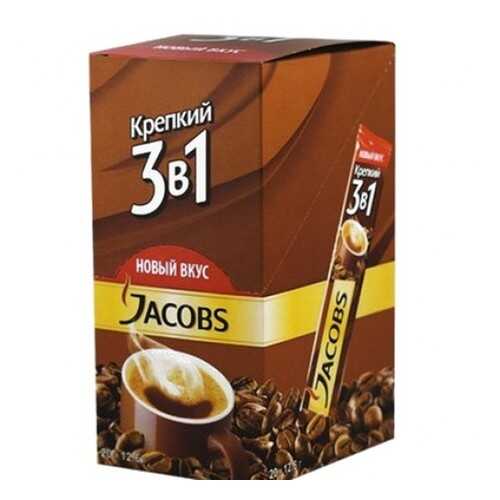 Кофе растворимый Jacobs 3в1 крепкий 24*12 г в Магнит