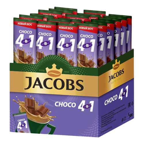 Кофе растворимый Jacobs 4в1 choco 24 стика в Магнит