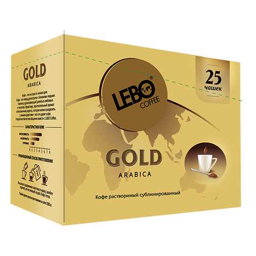 Кофе растворимый Lebo gold 2 г 25 пакетиков в Магнит