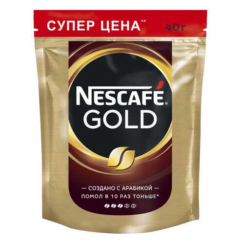 Кофе растворимый Nescafe gold пакет 40 г в Магнит