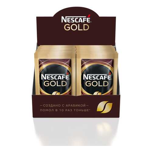 Кофе растворимый сублимированный NESCAFE Gold с добавлением молотого кофе 20 порций по 2г в Магнит