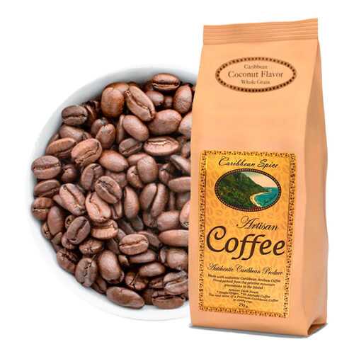 Кофе в зернах Caribbean Spice Artisan Kosher Coffee Coconut Grain кокос 250 г в Магнит