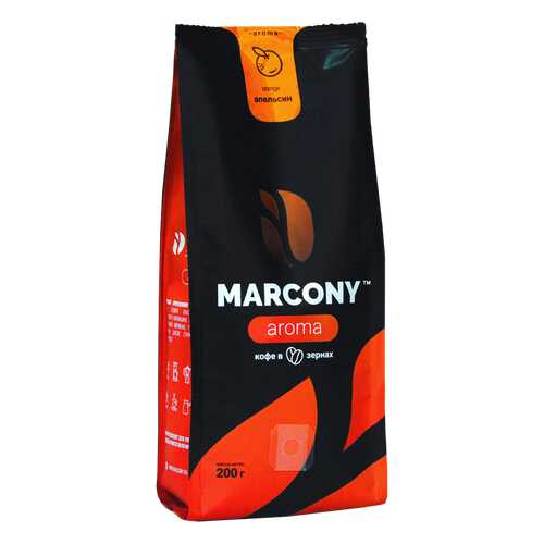 Кофе в зернах Marcony Aroma Апельсин 200г в Магнит