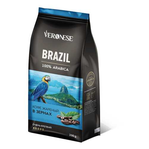 Кофе в зернах Veronese Brazil 200 г в Магнит