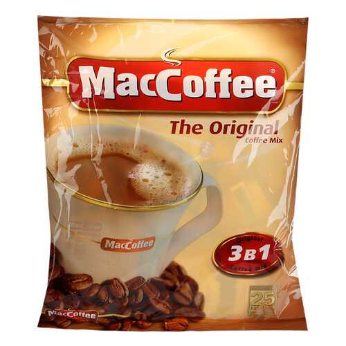 Напиток MacCoffee кофейный карамель растворимый 3в1 18 г 25 пакетиков в Магнит