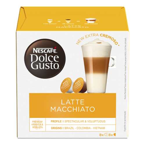 NESCAFE Dolce Gusto Латте Макиато, кофе в капсулах, 16 капсул в Магнит