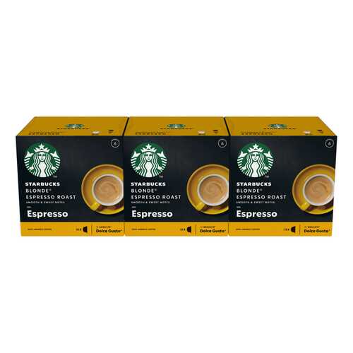 STARBUCKS Blonde Espresso Roast Капсулы для системы NESCAFE Dolce Gusto, 12 шт. в Магнит