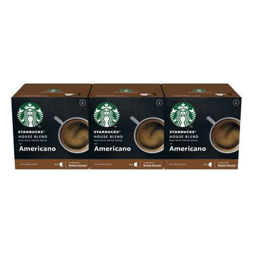 STARBUCKS House Blend Americano Капсулы для системы NESCAFE Dolce Gusto 12 шт в Магнит