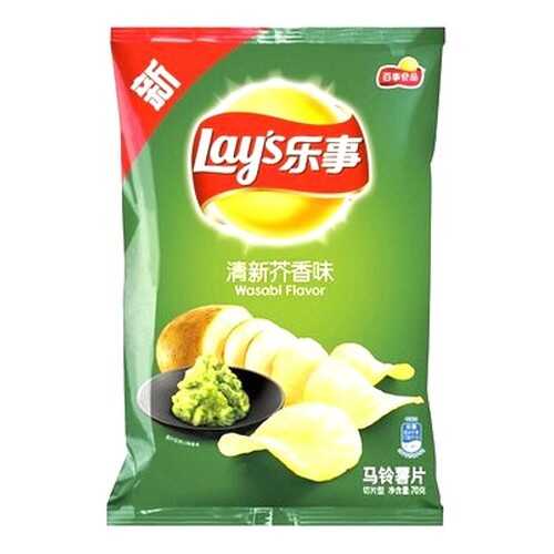 Чипсы «Lay’s» со вкусом васаби, 70гр. в Магнит