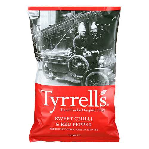 Чипсы Tyrrells с красным перцем и перцем чили 150г в Магнит