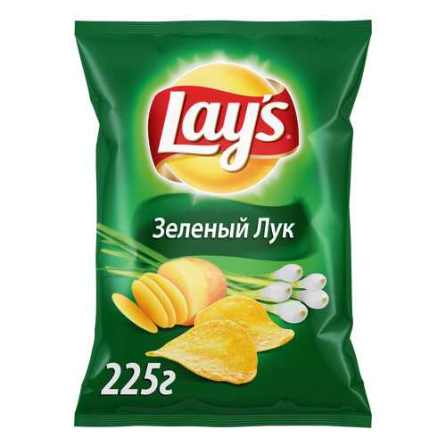 Картофельные чипсы Lay's зеленый лук 225 г в Магнит