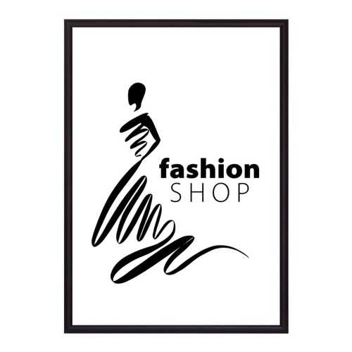 Постер в рамке Fashion shop 30х40 см в Магнит