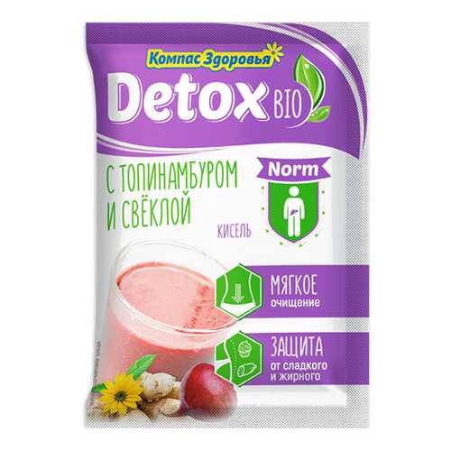 Кисель detox bio Norm С топинамбуром и свеклой Компас здоровья 25 г в Магнит