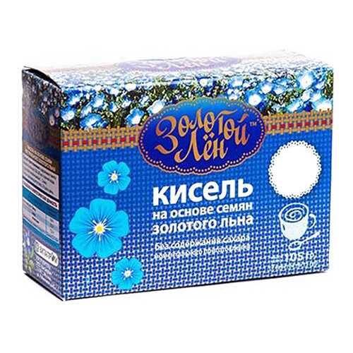 Кисель на льняной основе Золотой лен апельсин 7 пакетов по 15 г в Магнит