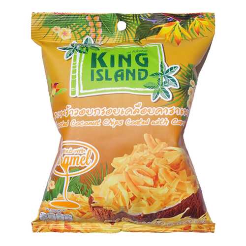 Кокосовые чипсы King Island с карамелью 40 г в Магнит