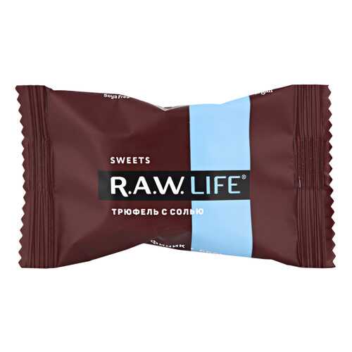 Конфета Raw Life трюфель с солью 18 г в Магнит