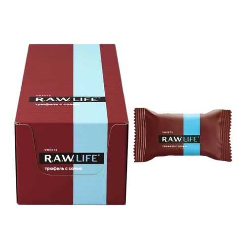 R.A.W. Life Sweets Конфеты (коробка 20шт) (Трюфель с солью) в Магнит