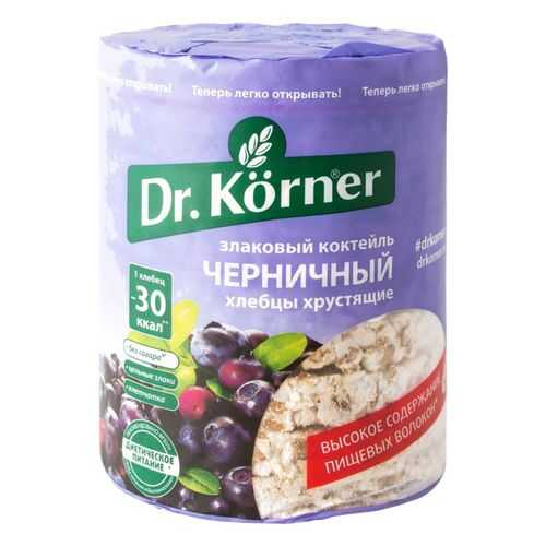 Хлебцы хрустящие Dr.Kоrner злаковый коктейль черничный 100 г в Магнит