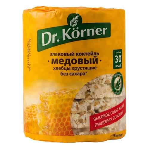 Хлебцы хрустящие Dr.Kоrner злаковый коктейль медовый 100 г в Магнит