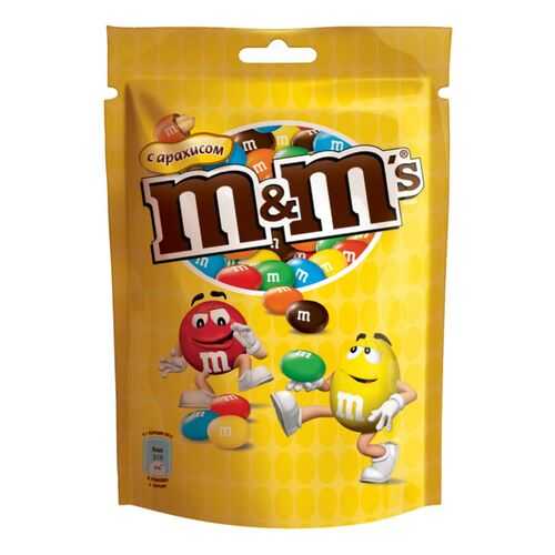 Драже M&M's с арахисом и молочным шоколадом 130 г в Магнит