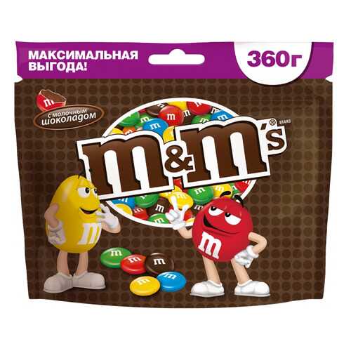 Драже M&M's с молочным шоколадом 360 г в Магнит