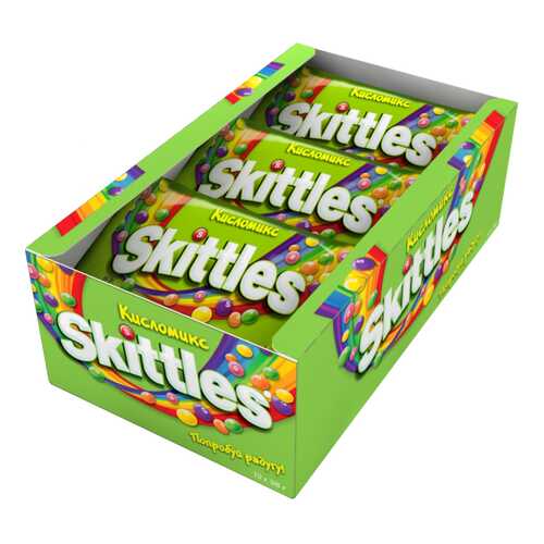 Драже Skittles кисломикс 38 г 12 штук в Магнит