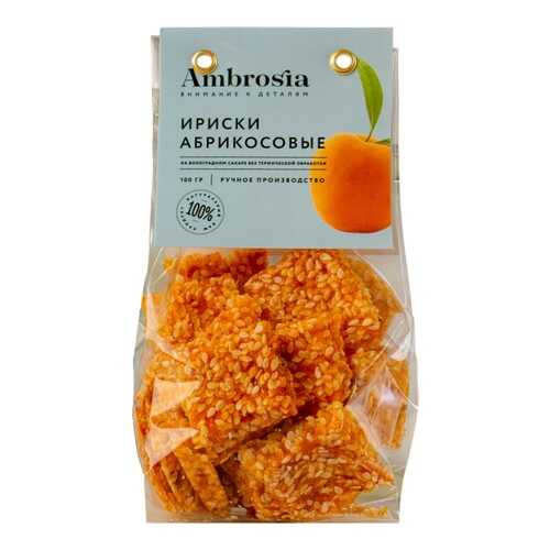 Ириски Ambrosia Абрикосовые 100г Россия в Магнит