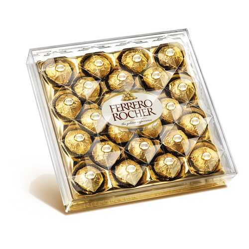 Конфеты Ferrero Rocher хрустящие с лесным орехом 300 г в Магнит