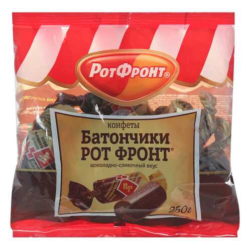 Конфеты Рот Фронт батончики шоколадно-сливочный вкус 250 г в Магнит