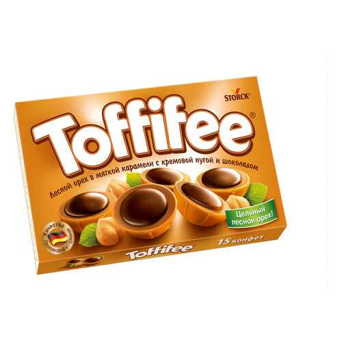 Конфеты toffifee Storck лесной орех в мягкой карамели с кремовой нугой и шоколадом 125 г в Магнит