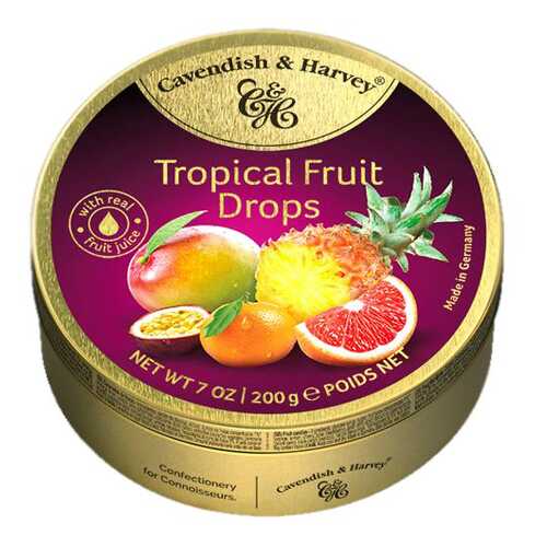 Леденцы Cavendish&Harvey tropical fruit с фруктовым соком 200 г в Магнит