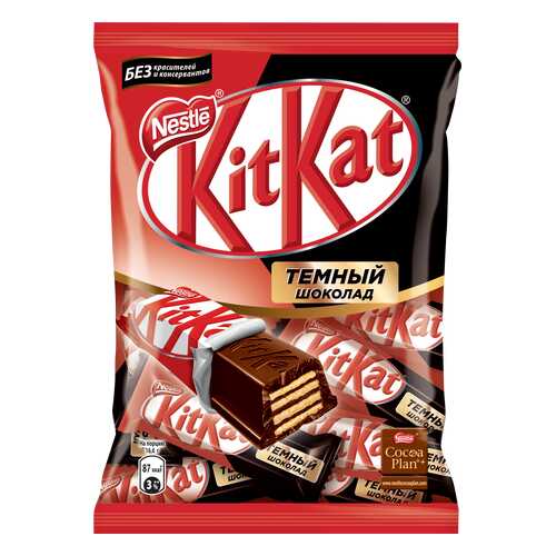 Темный шоколад Kit Kat dark с хрустящей вафлей 169 г в Магнит