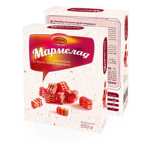 Мармелад семислойный со вкусом черной смородины 350г в Магнит