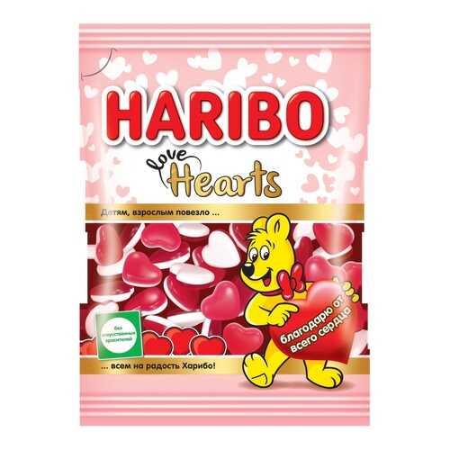 Жевательный мармелад Haribo сердечки 100 г в Магнит