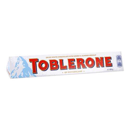 Шоколад белый Toblerone с медом и миндальной нугой 100 г в Магнит