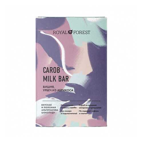 Шоколад Carob Milk Bar Вишня, урбеч абрикосовый Royal Forest 50 г в Магнит