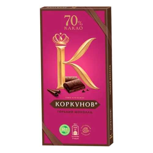 Шоколад горький А. Коркунов 70% 90 г в Магнит